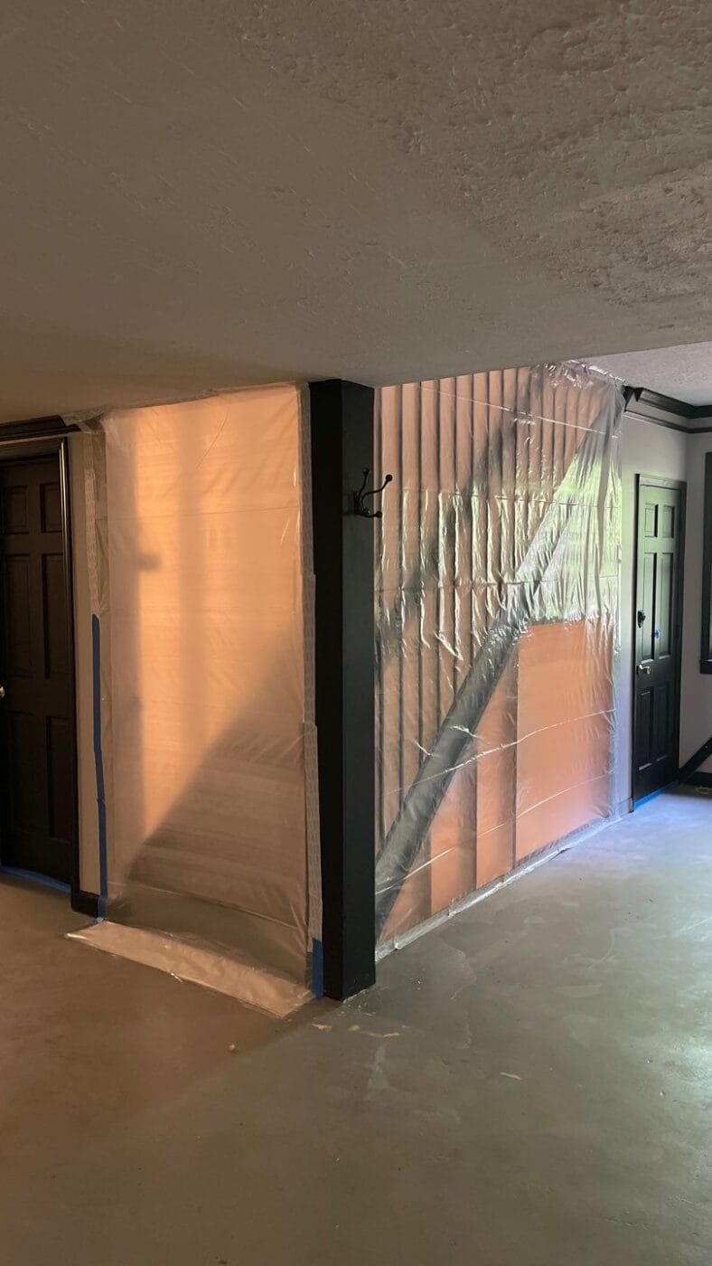 Staircase being remodeled